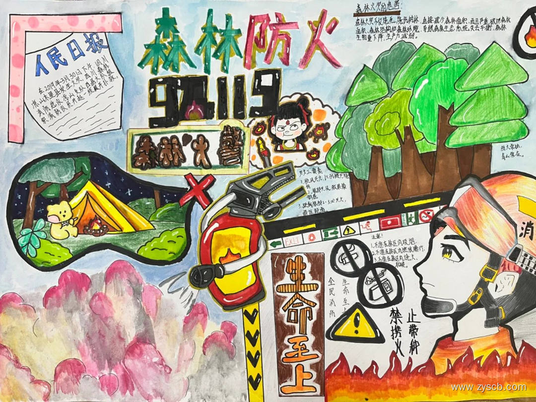 “森林防火”手抄报一等奖作品欣赏-第7张