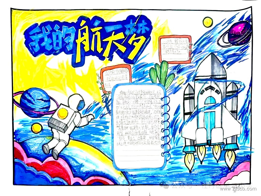 我的航天梦 航天科技手抄报作品-第3张