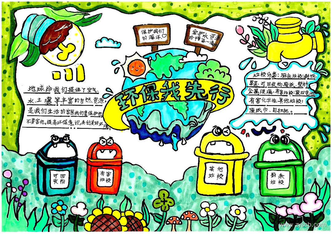 保护生态文明 环保主题宣传手抄报作品-第9张