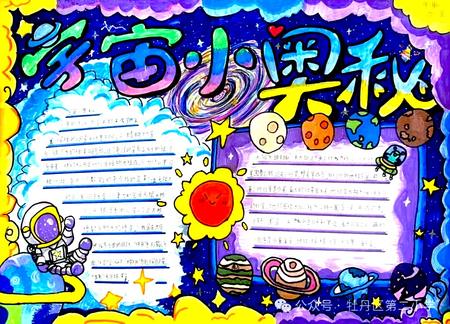 “宇宙的奥秘”科技科幻手抄报图片（5张）