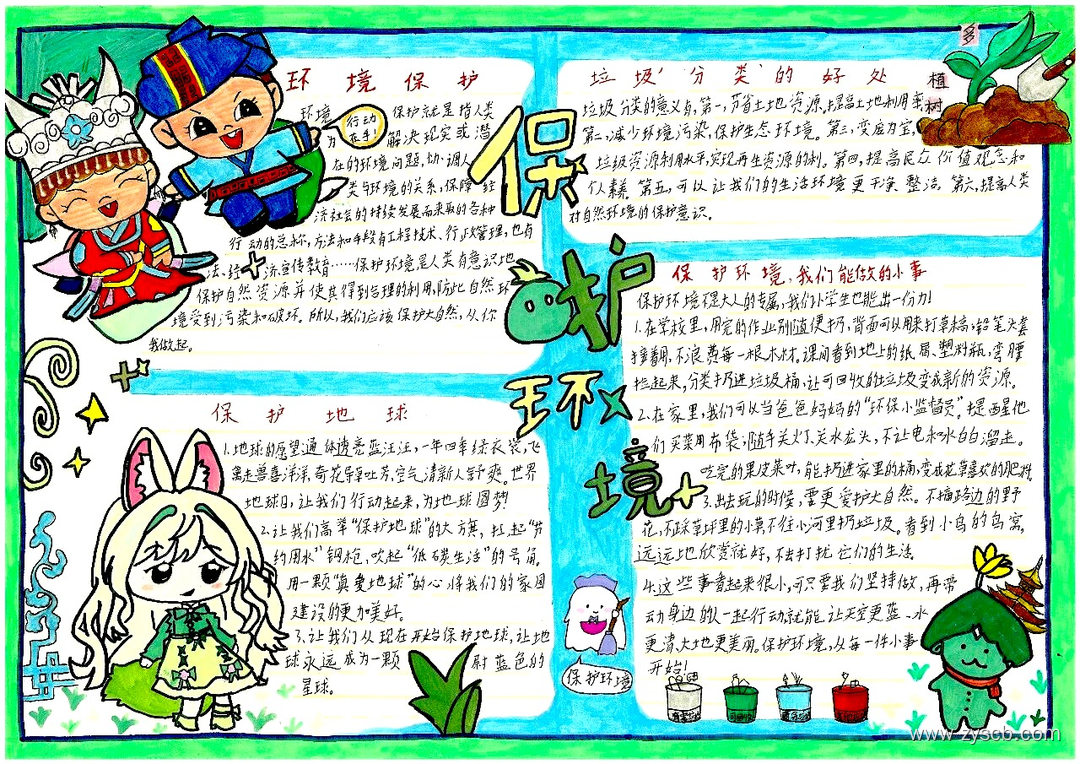 保护家园 共绘生态文明手抄报-第4张