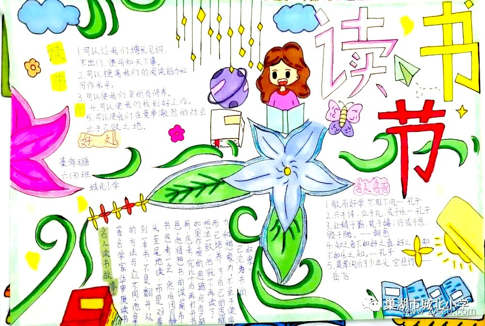 书香伴我行 世界读书日读书小报-第5张