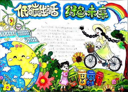 低碳生活绿色未来 环保主题精选手抄报（9张）