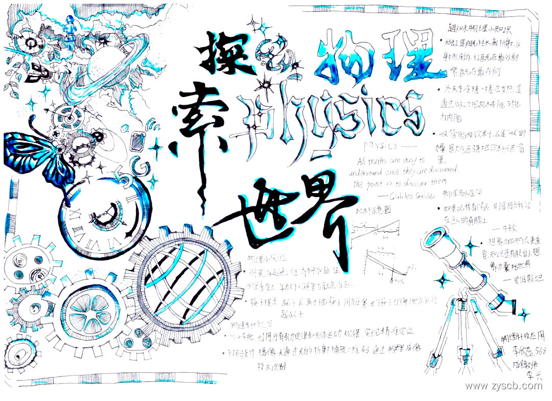 ”物理与科技“手抄报绘画作品-第3张