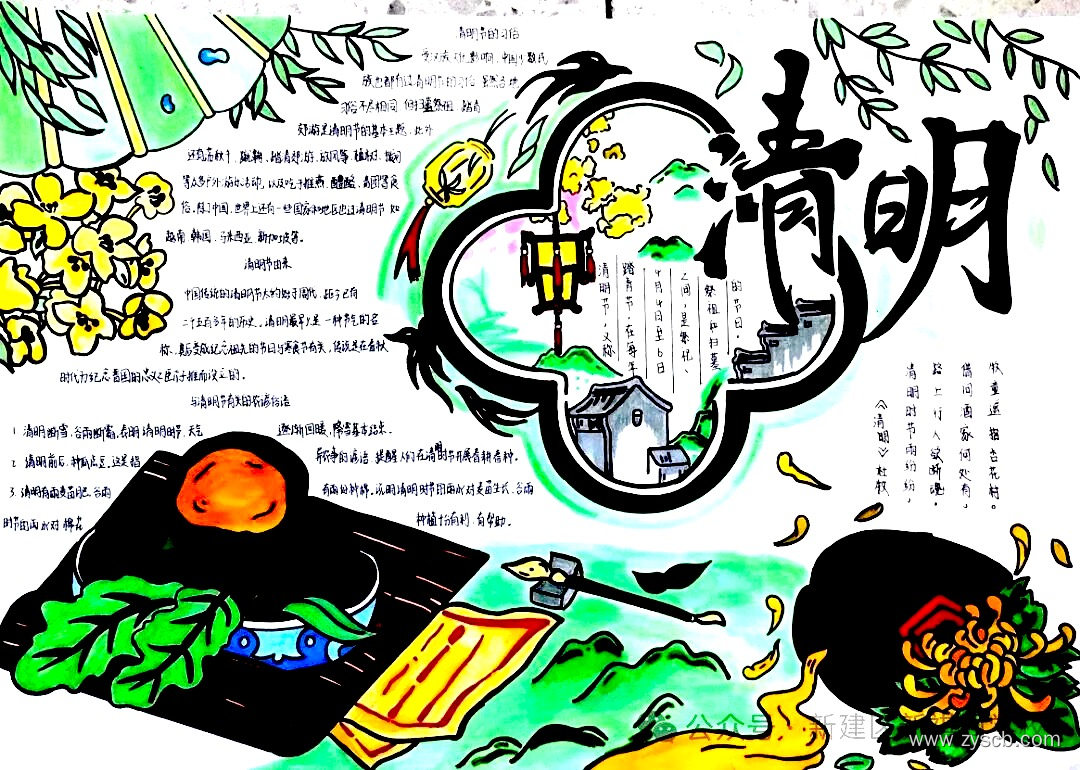 清明节高清手抄报获奖作品欣赏-第7张 清明节高清手抄报获奖作品欣赏-第7张