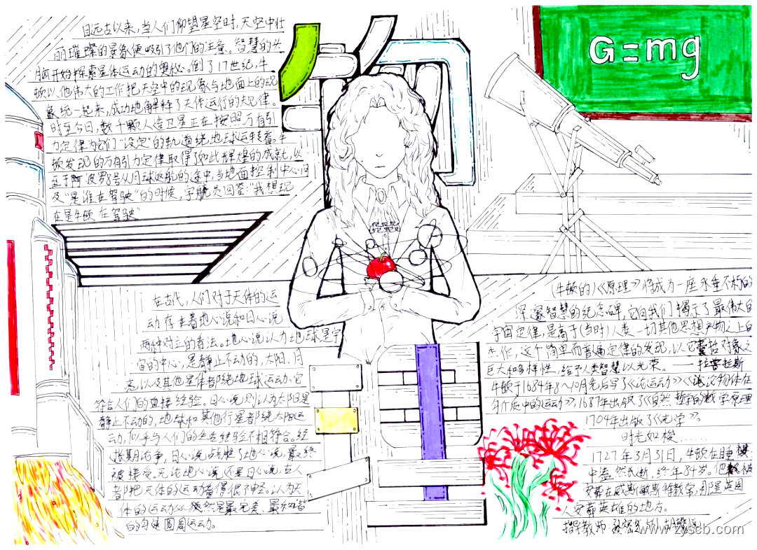 ”物理与科技“手抄报绘画作品-第1张